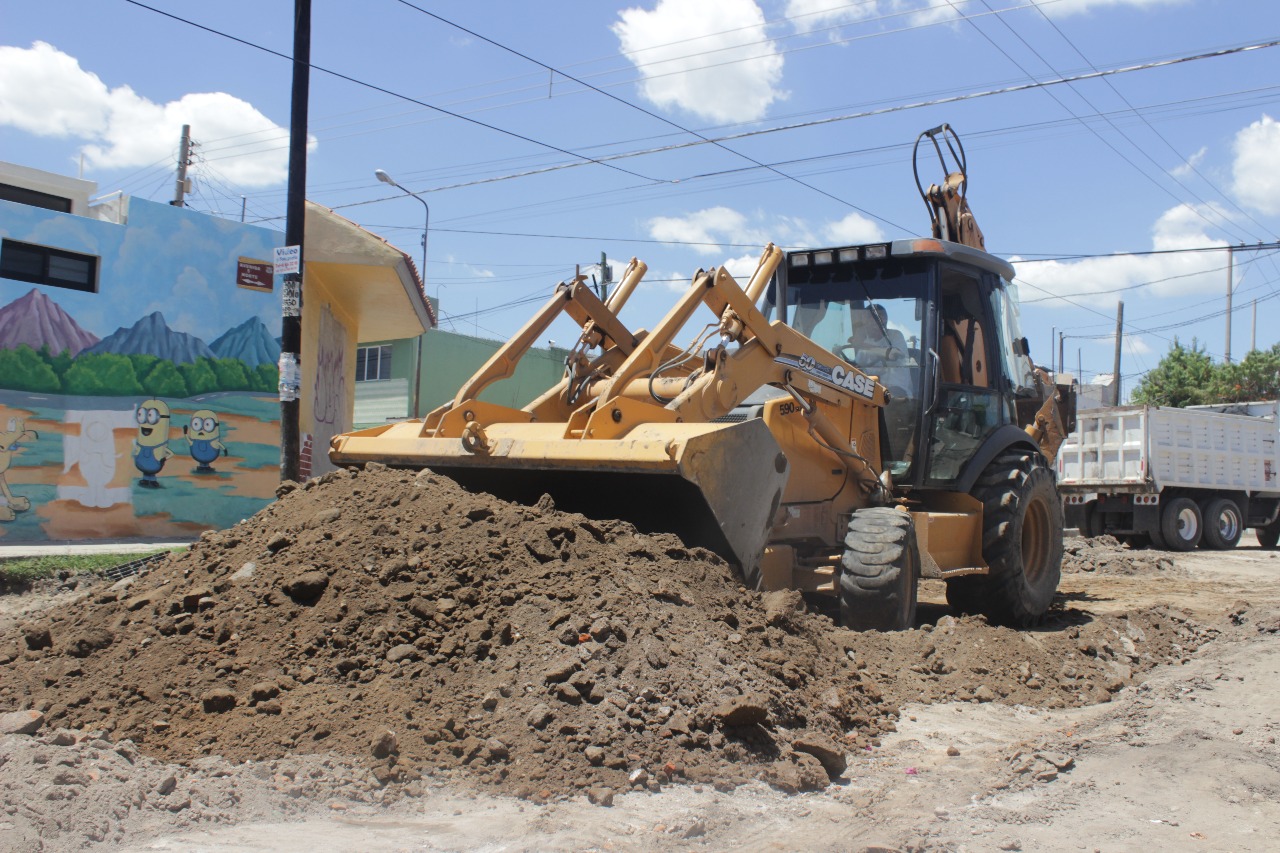 Gobierno municipal continúa con rehabilitación de calles en Puebla