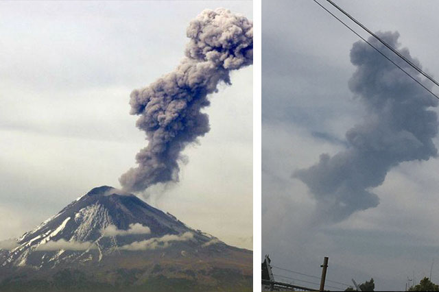 Piden mantener prevención ante actividad del Popocatépetl