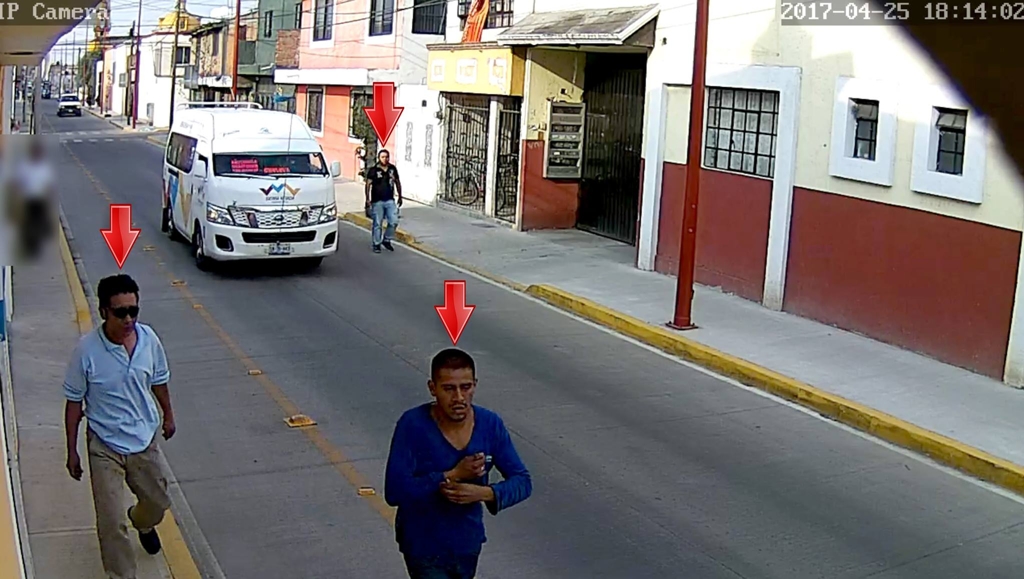 Captan rostros de asaltantes en barrio de San Pedro Cholula