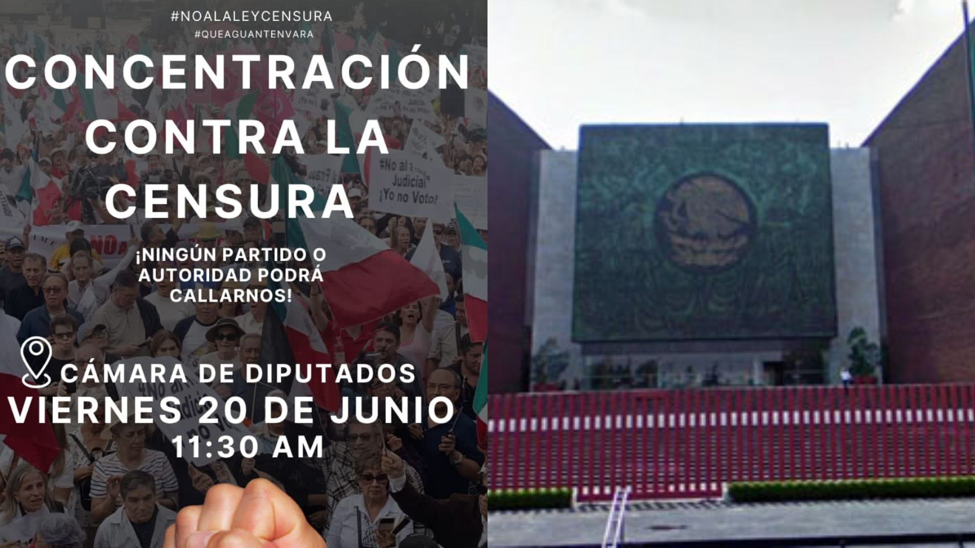 Poblanos protestarán por Ley de Ciberasedio frente a la Cámara de Diputados Federal