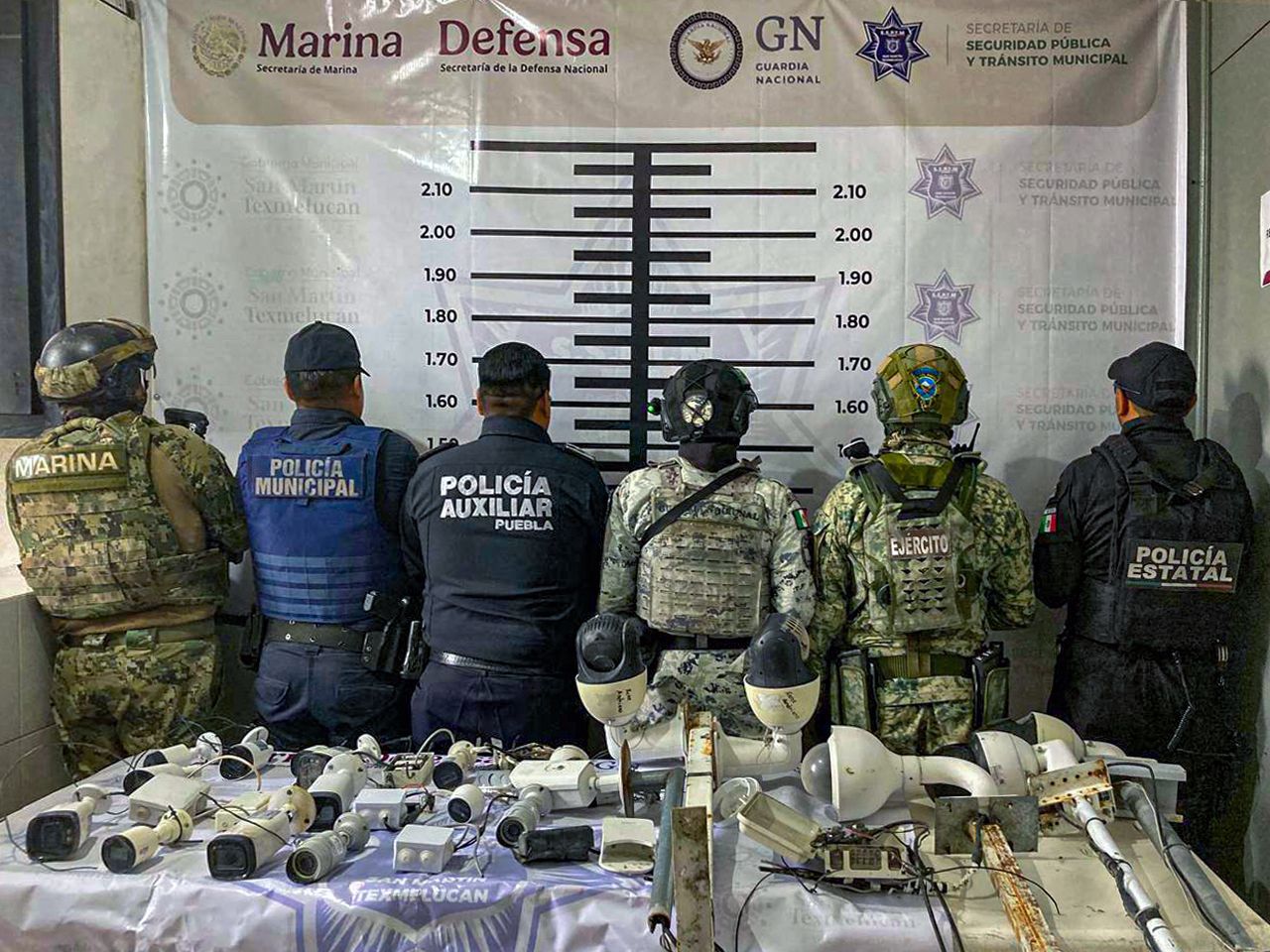 La delincuencia nos vigila: Aseguran 21 cámaras ilegales en Texmelucan