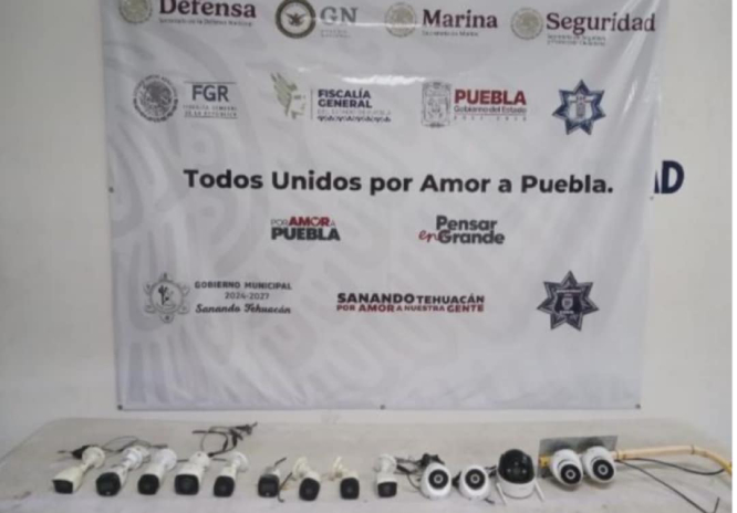 Retiran 13 cámaras parásito en la colonia Las Palmas en Tehuacán