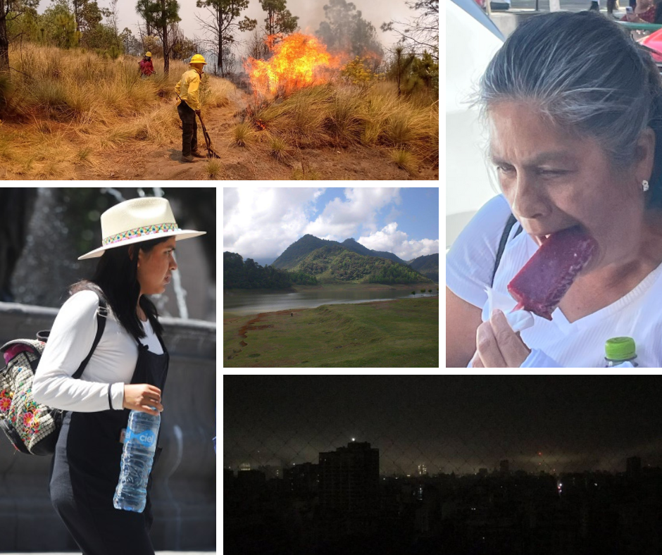 Cambio climático en Puebla: incendios forestales, presas semi vacías, sequía, récord de calor
