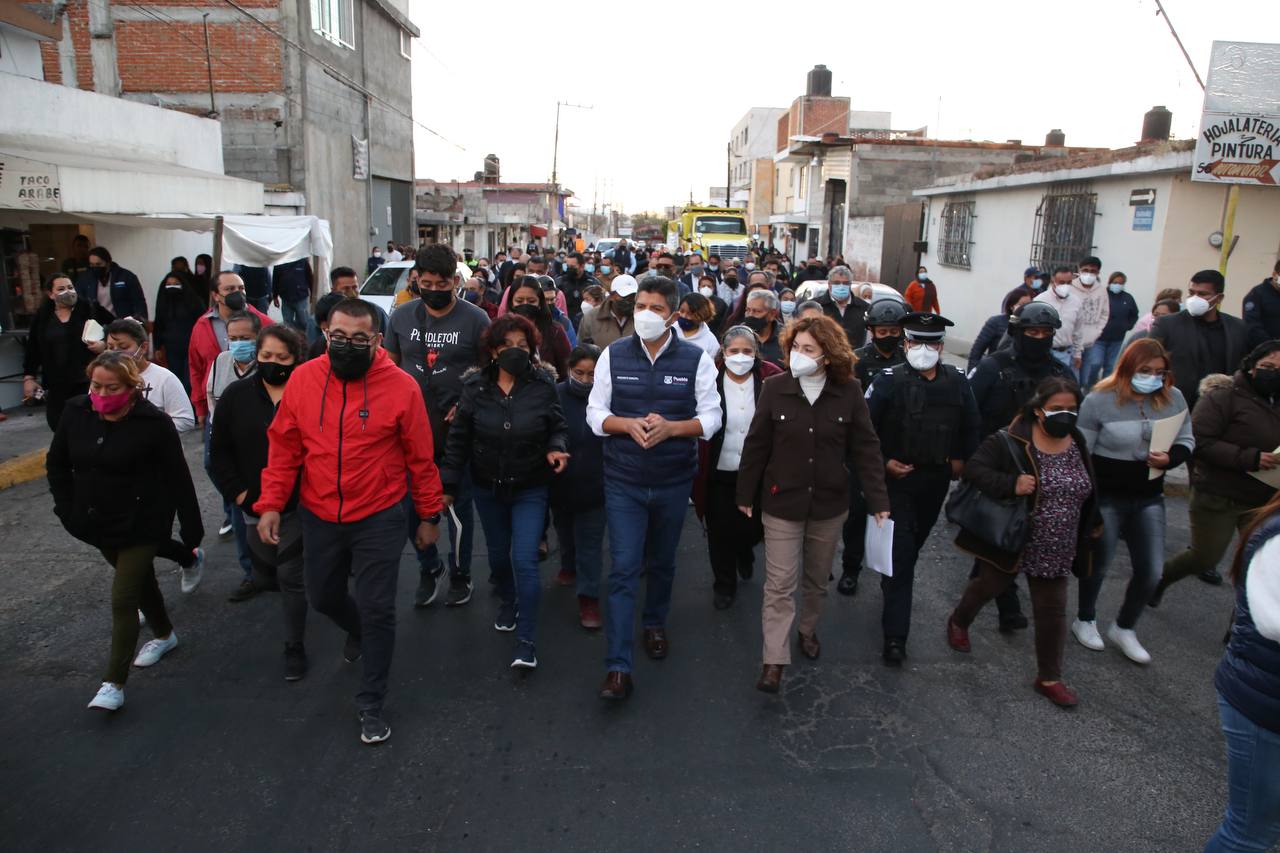 Rivera realiza en Joaquín Colombres primera caminata por la seguridad del 2022
