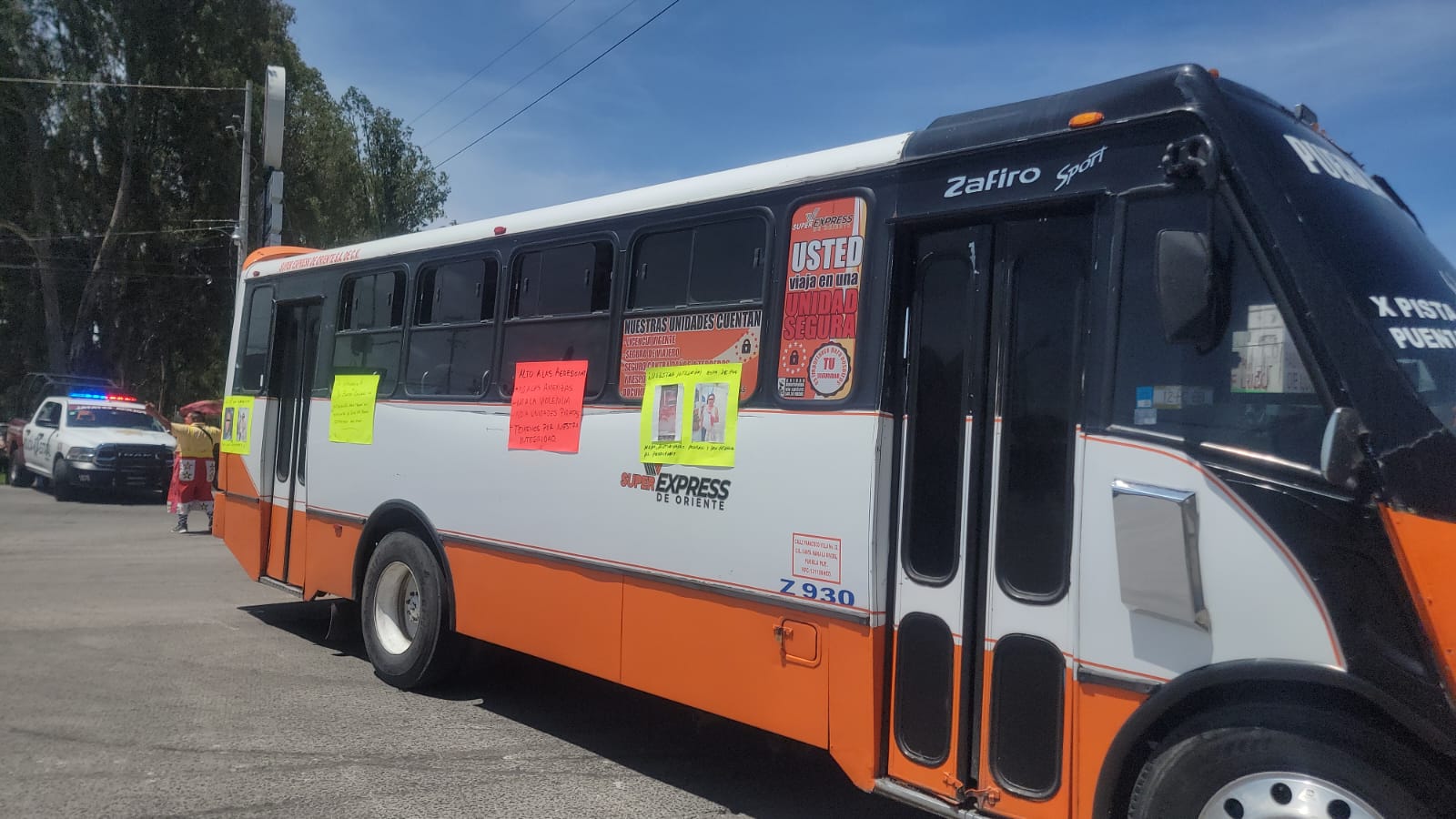 Transportistas bloquearon este lunes la federal Puebla-Tehuacán