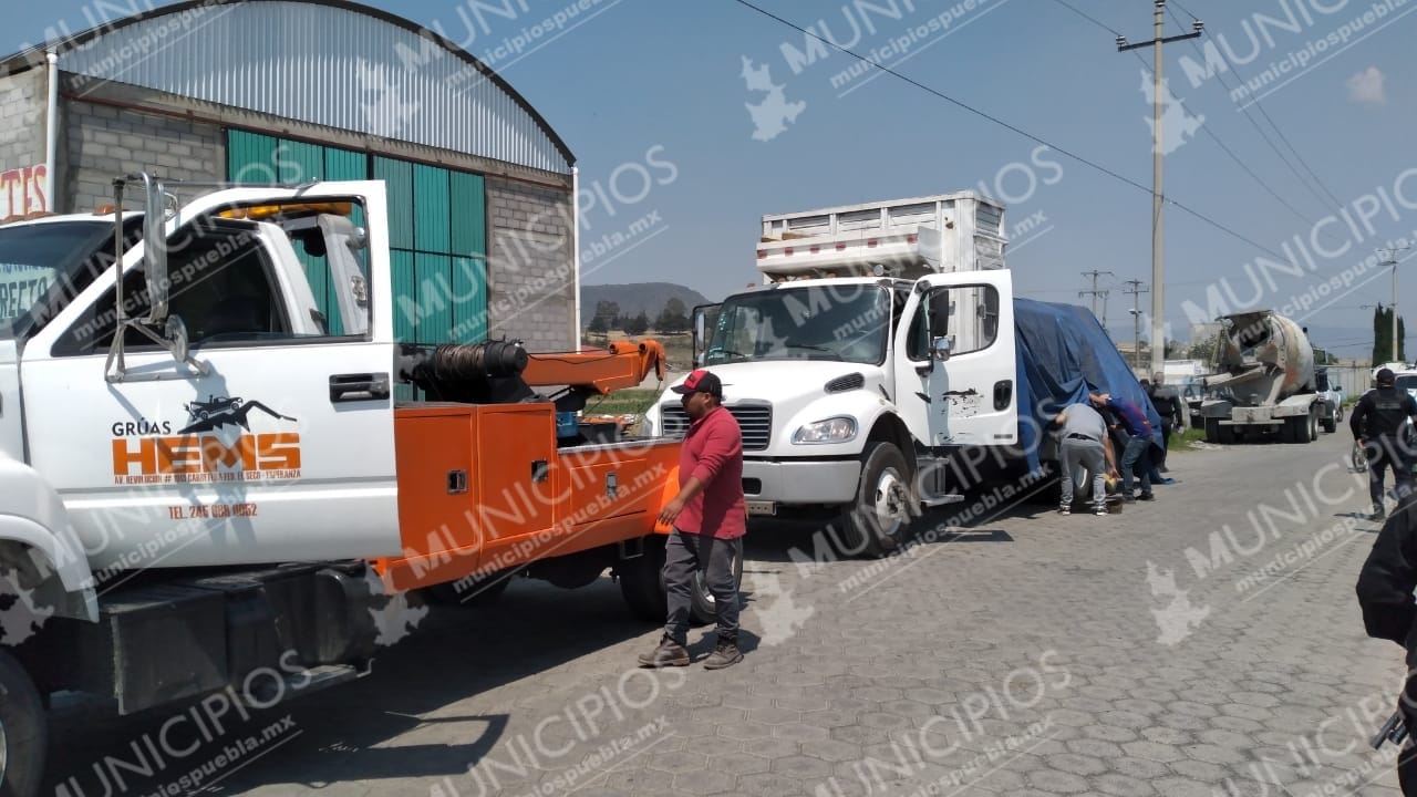 VIDEO Por GPS recuperan camión en Serdán robado en Tlaxcalancingo