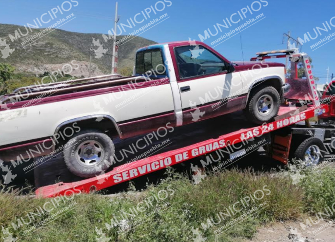 Guardia Nacional recupera camionetas robadas en Tecamachalco