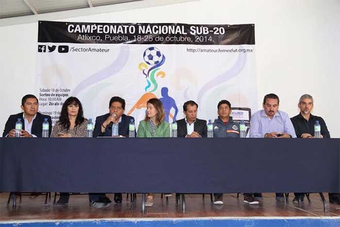 Campeonato Sub 20 de Fútbol se jugará en Atlixco
