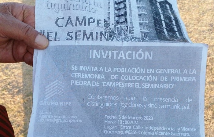 Anuncian viviendas en campos del Seminario; la Comuna niega permisos