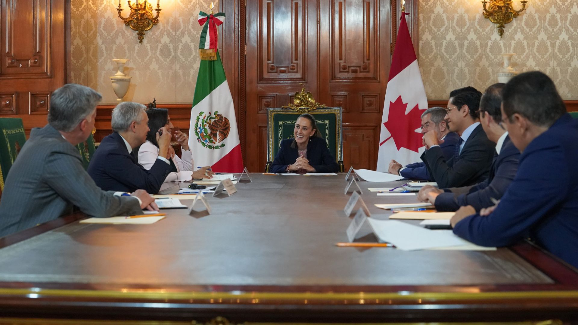 Para fortalecer lazos, Sheinbaum sostuvo una reunión con ministros de Canadá