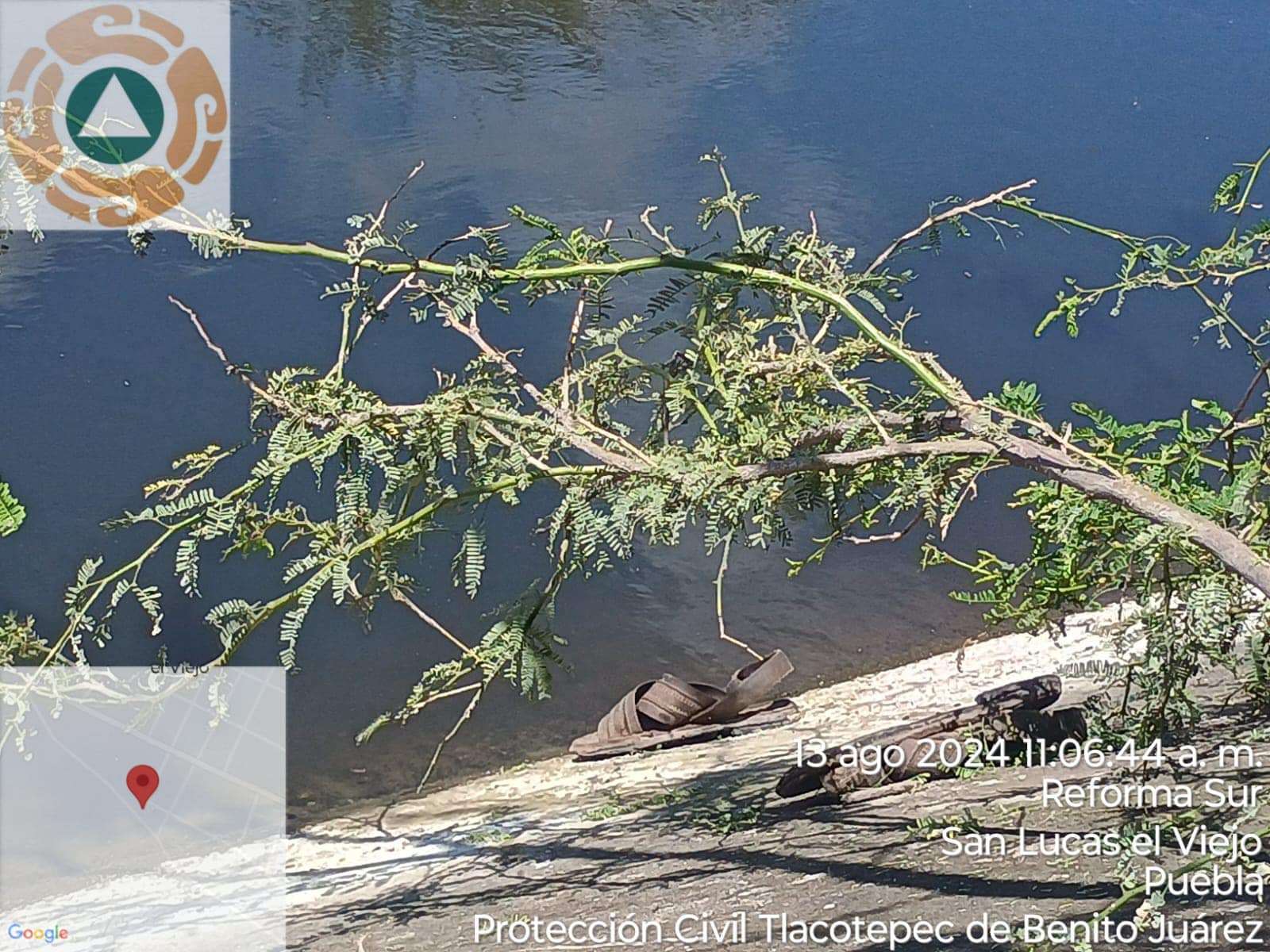 Caída de abuelito al canal de Valsequillo moviliza a cuerpos de emergencia en Tlacotepec