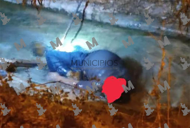 Encuentran a hombre en caño de agua en junta auxiliar de Tehuacán