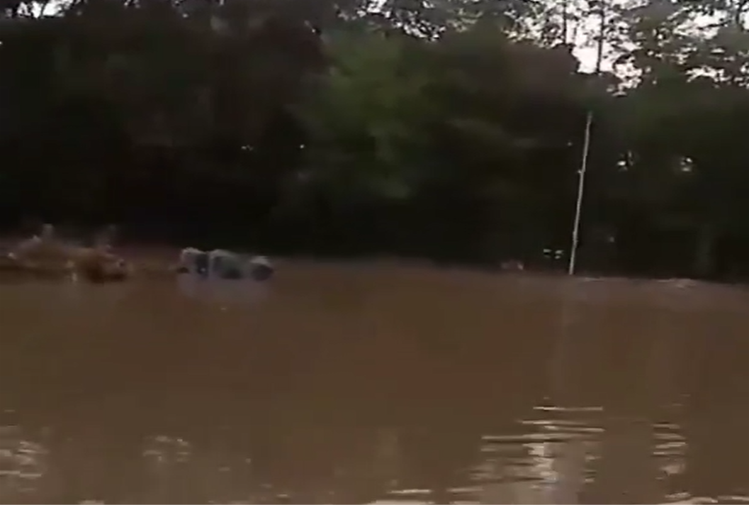 Lluvia provoca desbordamiento de la Laguna de San Baltazar