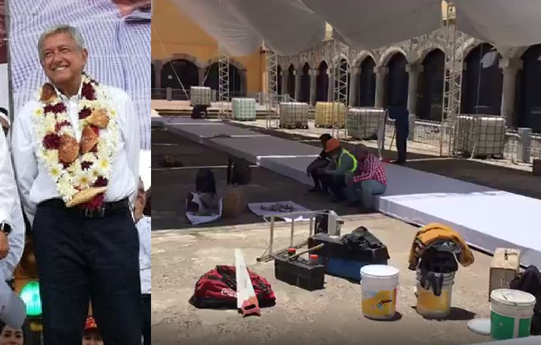 AMLO visita Puebla en el momento más crítico de la pandemia Covid-19