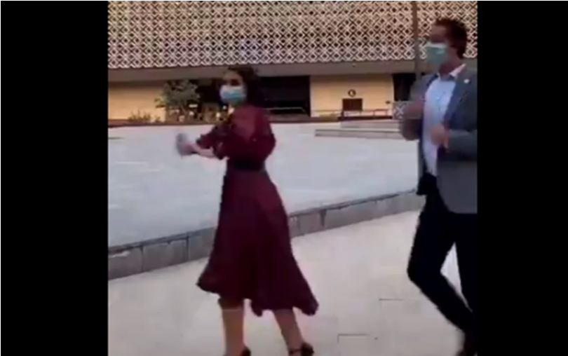 VIDEO Nay Salvatori baila en San Lázaro y las redes la tunden