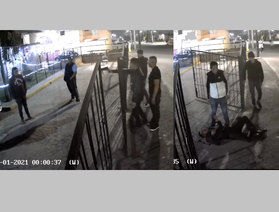 VIDEO Intentan balear a familia y reciben la golpiza de su vida
