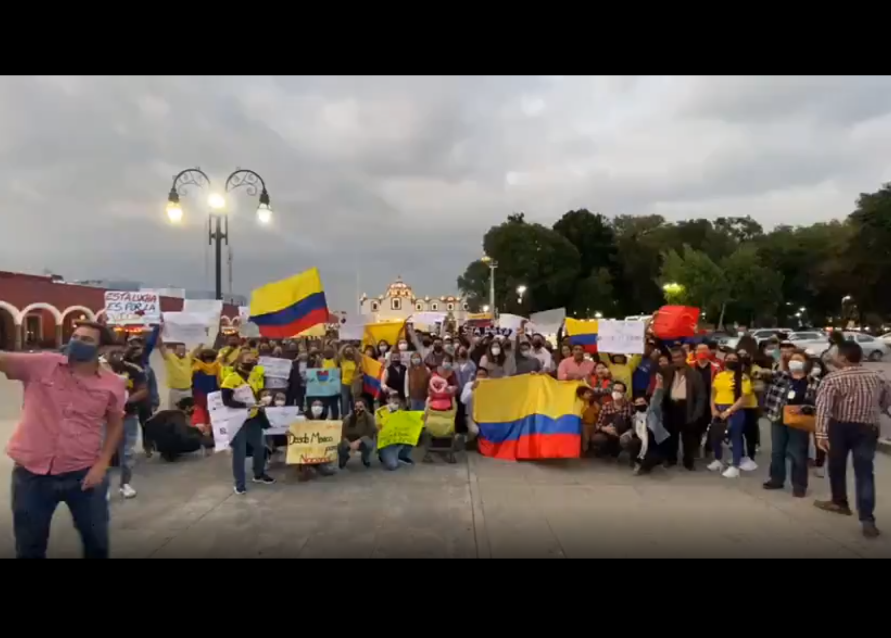 Desde Puebla, comunidad de colombianos repudia masacre y represión