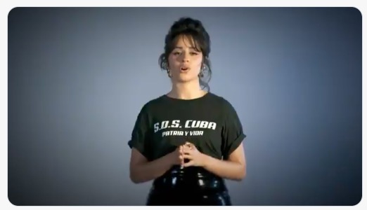 Camila Cabello da discurso de apoyo a Cuba 