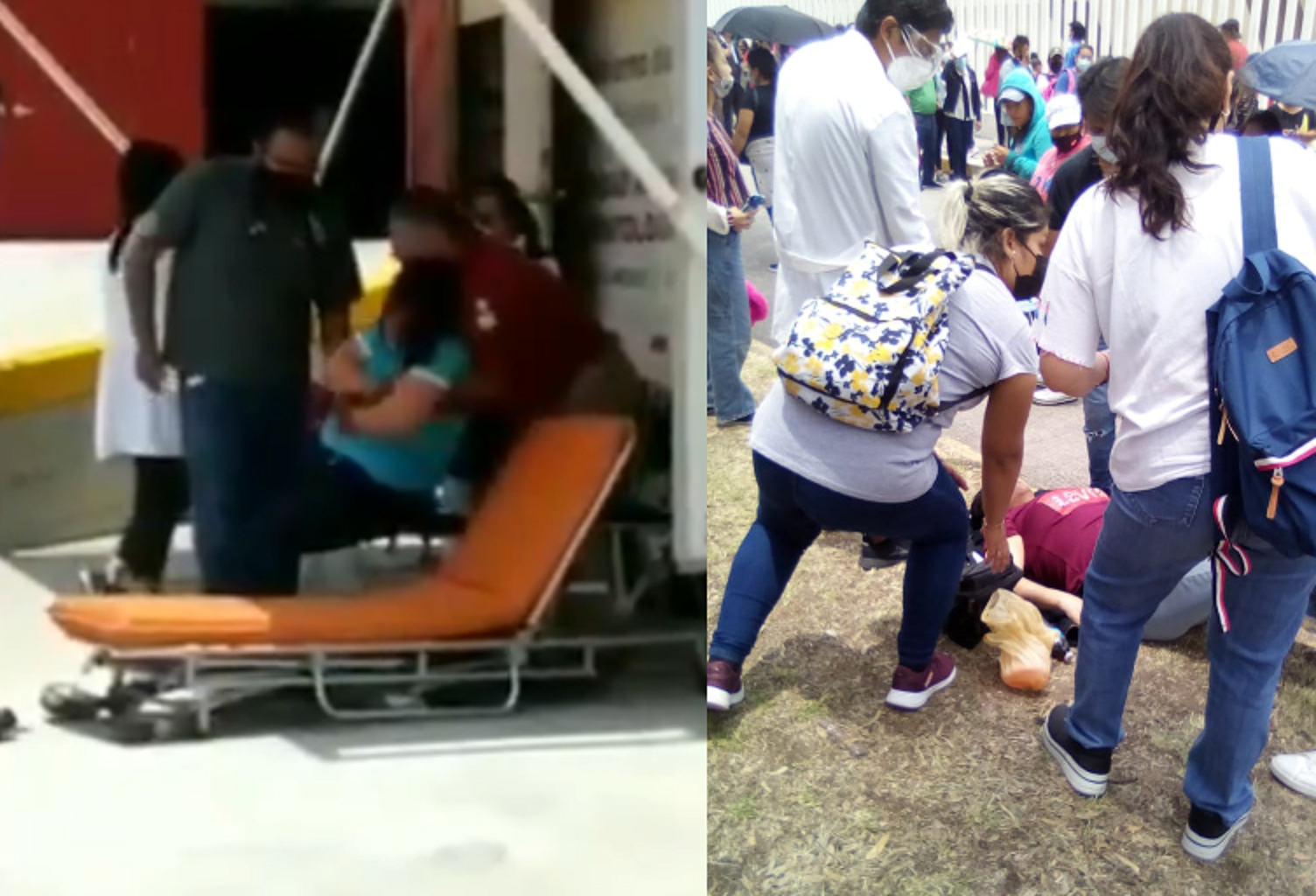 Una mujer convulsiona y otra se desmaya durante vacunación en Puebla