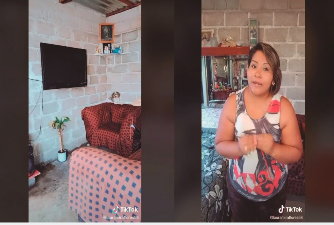 Mexicana presume su casa de lámina en TikTok y se vuelve viral