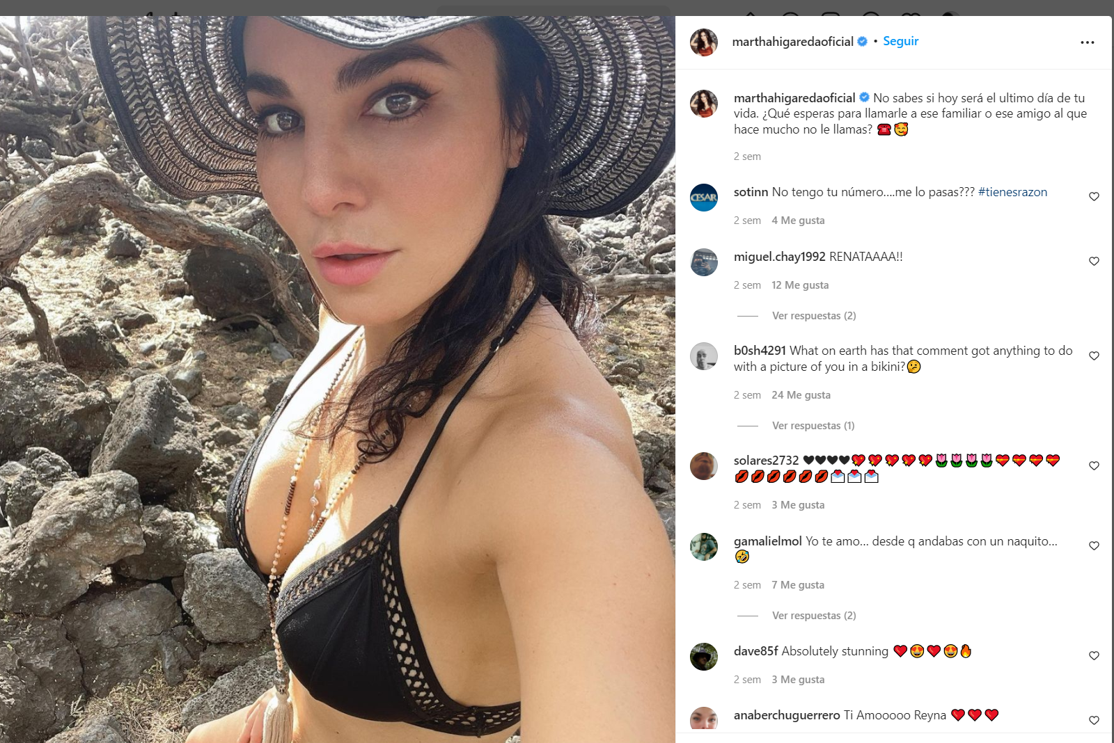 Gracias, vida: las fotos de  Martha Higareda que incendian las redes