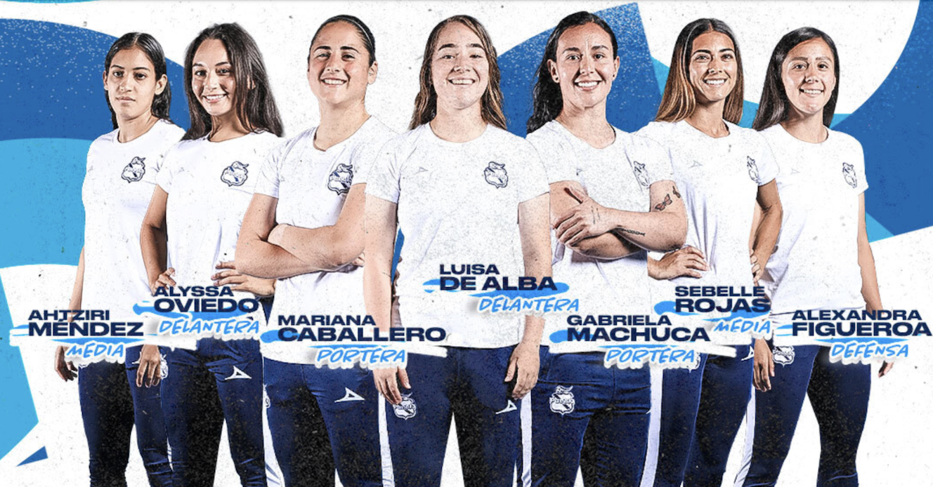 Club Puebla Femenil presenta a nueve jugadoras para el Apertura 2024