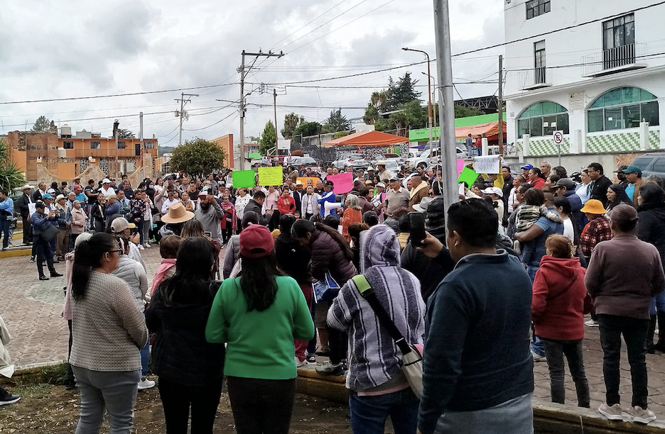En Tlahuapan, protestan contra triunfo de Rosiceli Díaz