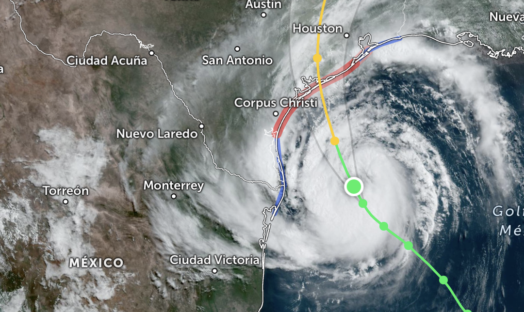 Beryl volverá a ser huracán categoría 1 antes de llegar a Texas