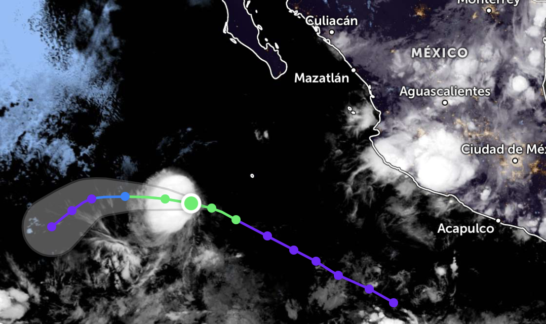 Ahora se forma tormenta tropical Bud en el Océano Pacífico