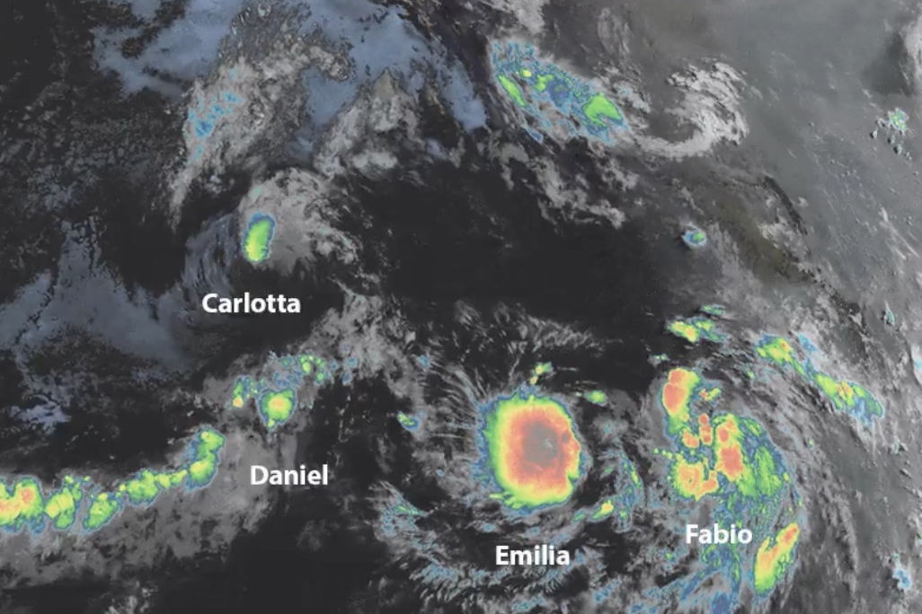 Ahora se forma tormenta tropical Fabio en el Pacífico