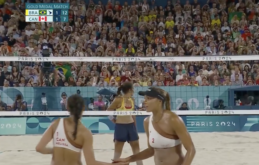 Imagine suena en París y calma pelea en final de voleibol de playa