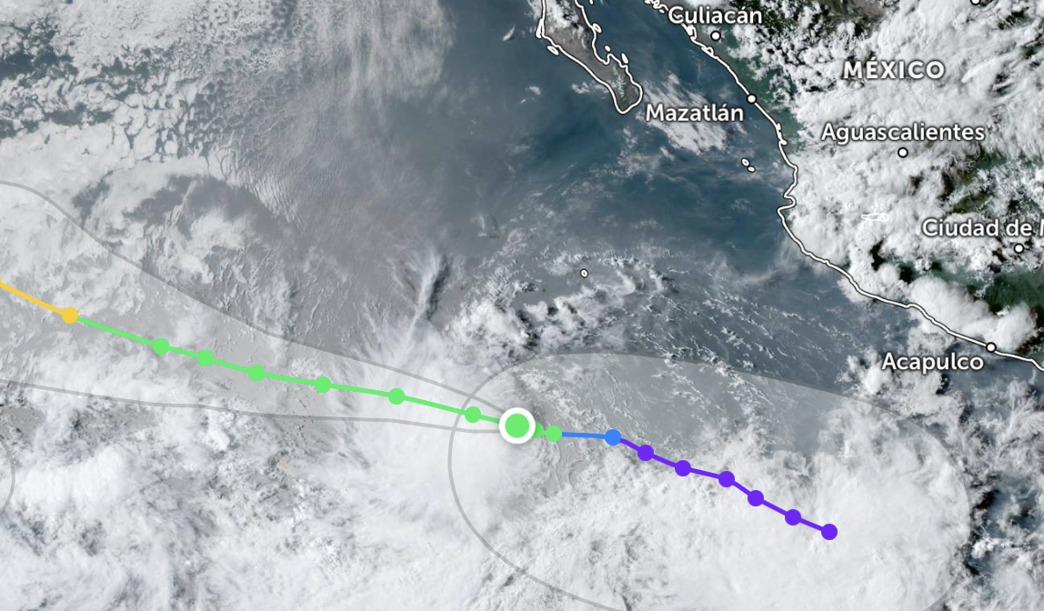 Ahora se forma tormenta tropical Gilma en el Pacífico 