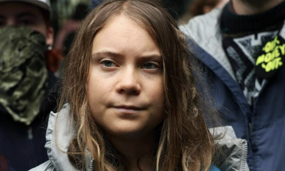 Greta Thunberg es detenida en una protesta en Dinamarca