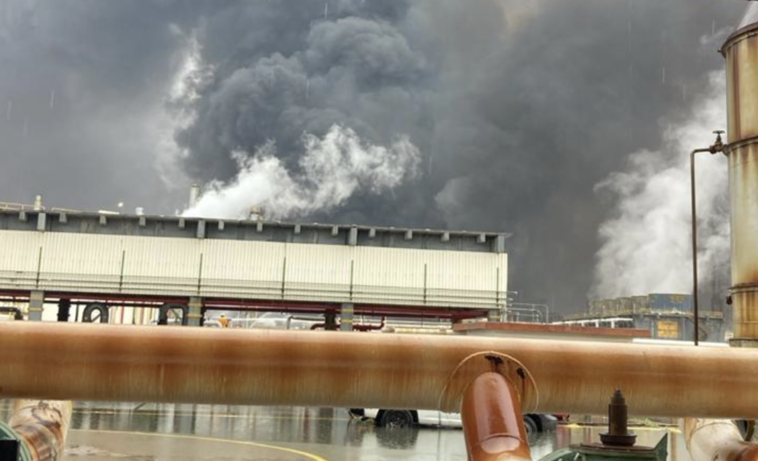 Se registró incendio en la Refinería de Salina Cruz, Oaxaca