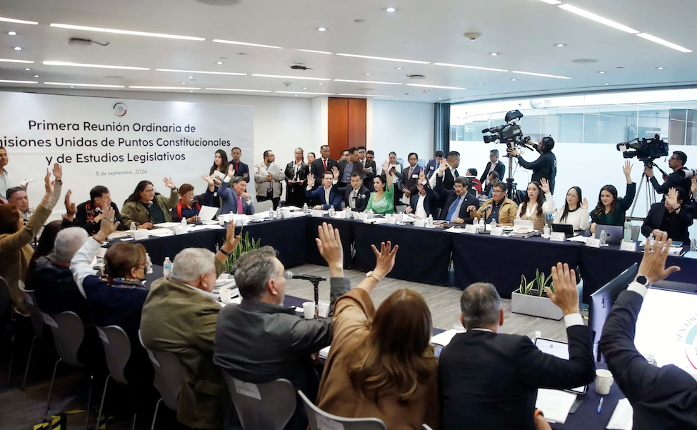 Avanza reforma judicial en el Senado; comisiones aprueban en lo general