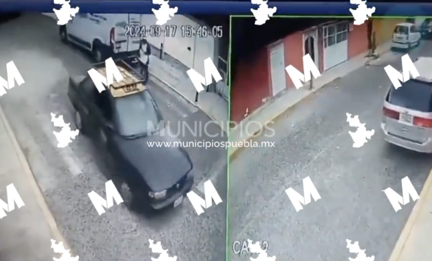 VIDEO Taxista golpea a niña que intentaba cruzar la calle en Puebla