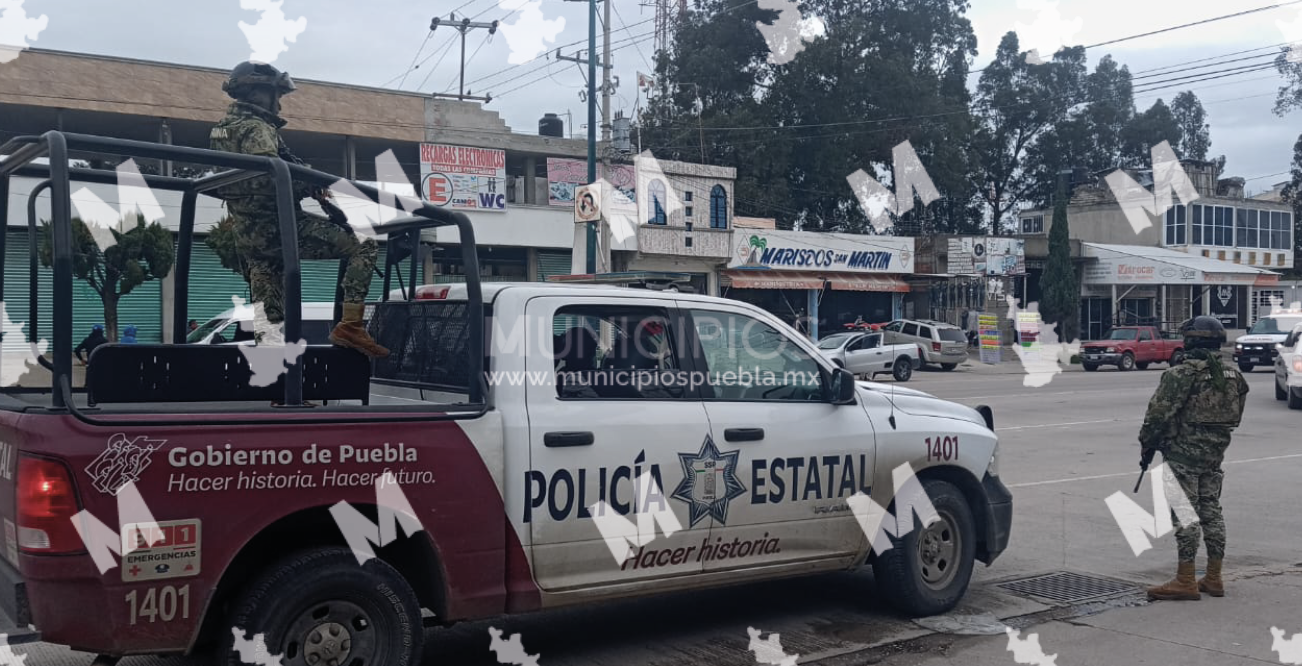 Marina se suma a labores de vigilancia en Texmelucan ante inseguridad