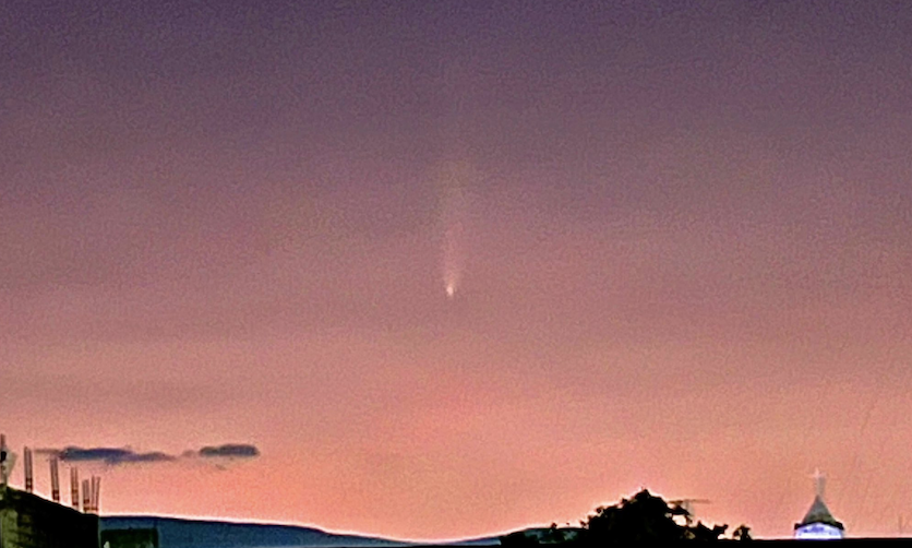 ¡Asombroso! Así se vio el Cometa del Siglo desde Puebla