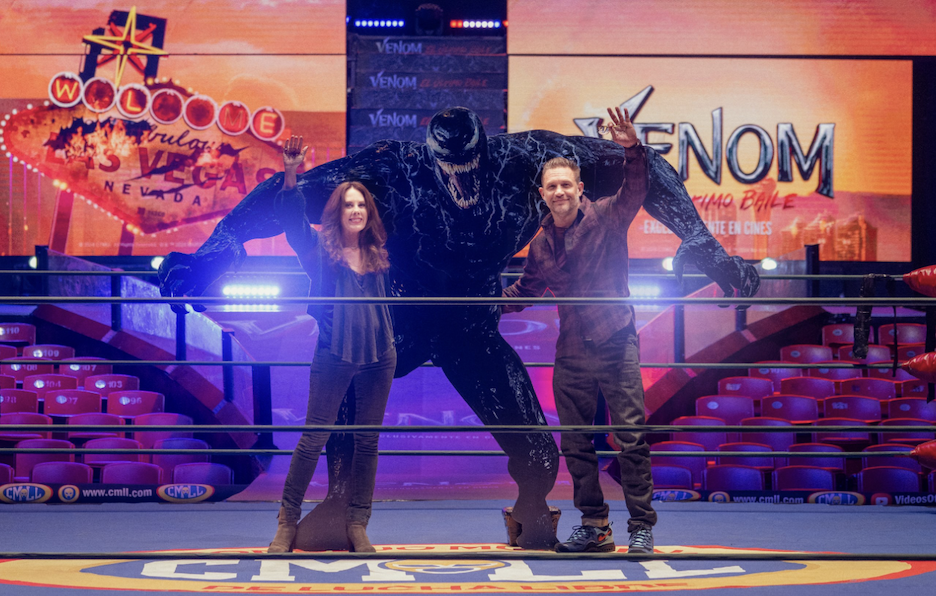 Venom y Tom Hardy se suben al cuadrilátero en la Arena México