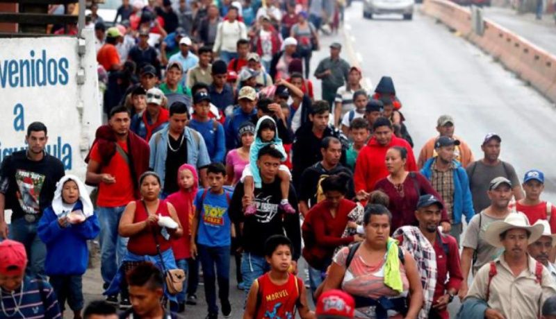 Arriban primeros hondureños a la frontera México-Guatemala