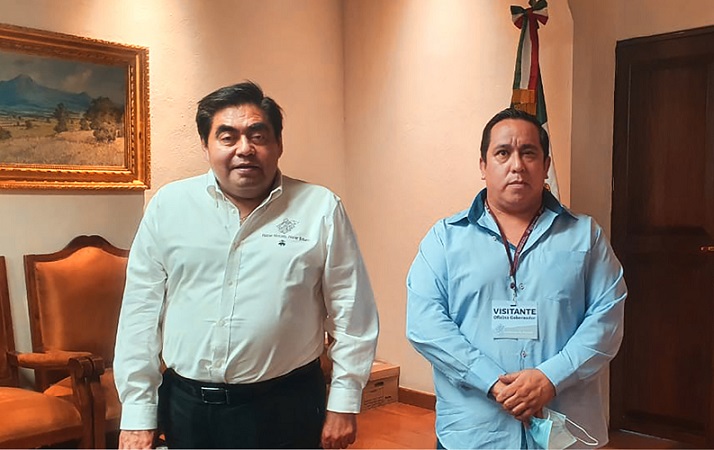 Evangelista se reúne con Barbosa para respaldar a AMLO