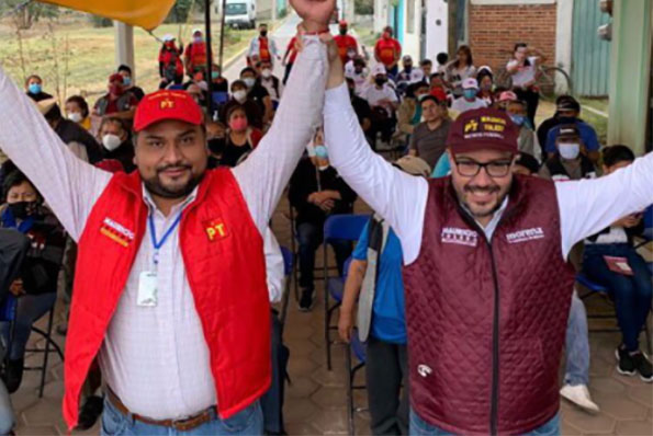 Suplente de Carlos Morales de Va por México se va a campaña de Toledo en Texmelucan
