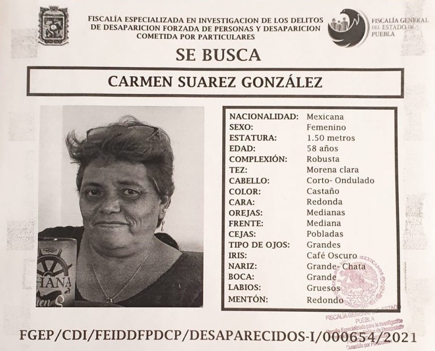 Carmen estaba desaparecida y la localizan sin vida en Cuautlancingo
