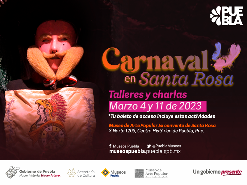 Ofrecerán pláticas y talleres sobre carnavales en el Ex Convento de Santa Rosa