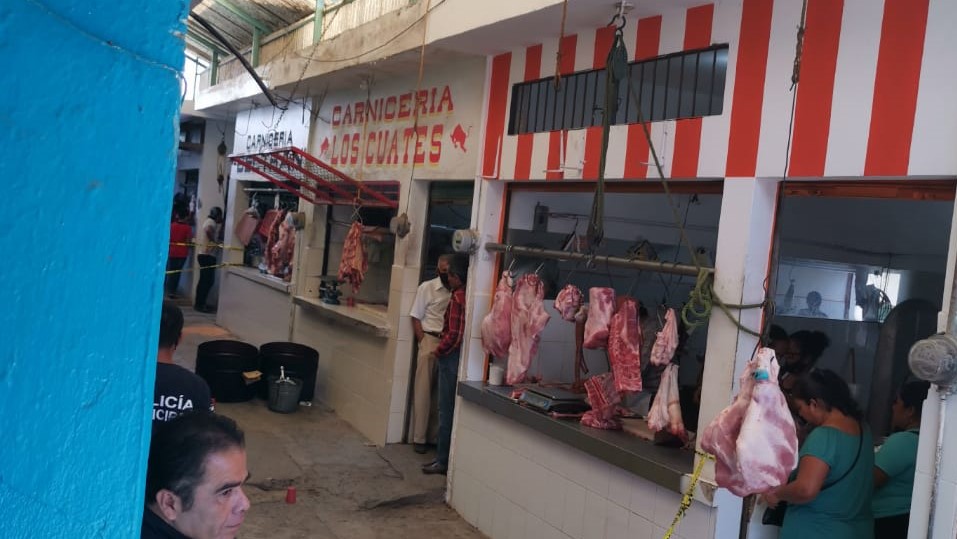 Ejecutan a carnicero en el mercado Metlaltoyca de Francisco Z. Mena