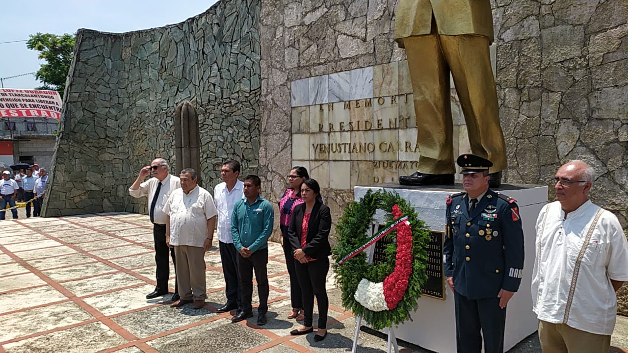 Alistan en Xicotepec conmemoración de la muerte de Carranza