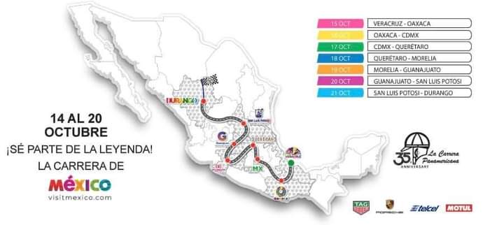 Pagaría Tehuacán 130 mil pesos para el paso de Carrera Panamericana