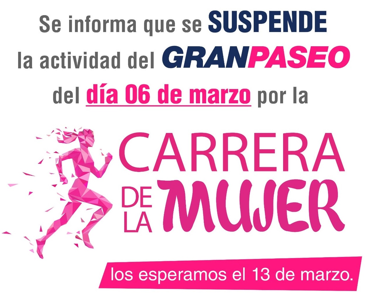Conoce los cierres viales que habrá por la Carrera de la Mujer 2022