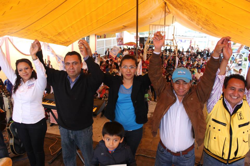 Félix Casiano inicia cierres de campaña en Cuautlancingo