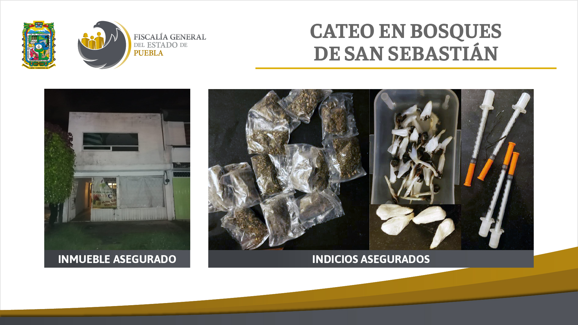 Catean narcocasa en Bosques de San Sebastián; aseguran 50 dosis de droga